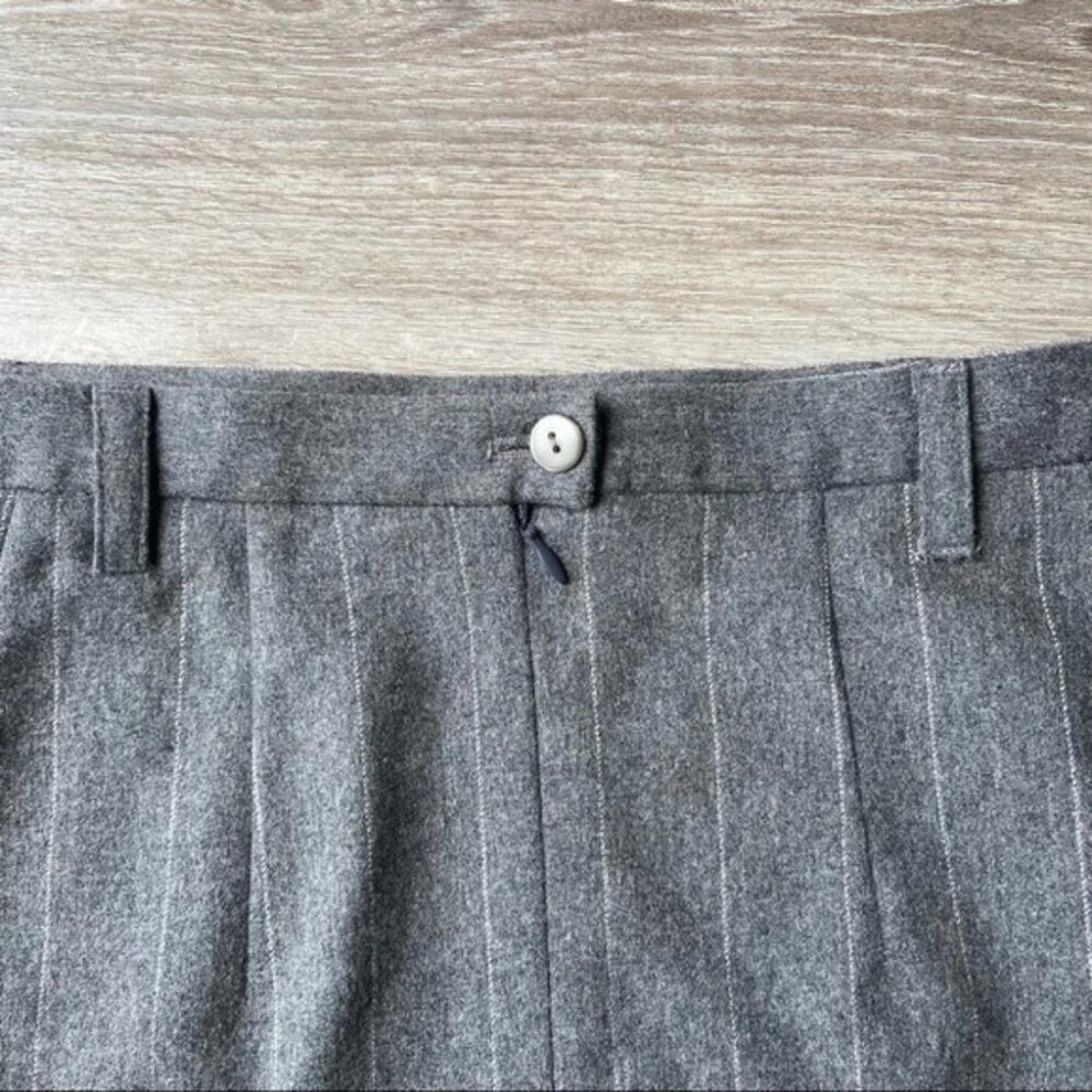 Hauber Wool Blend Made in Germany Striped Pencil Career Skirt - Picture 7 of 7